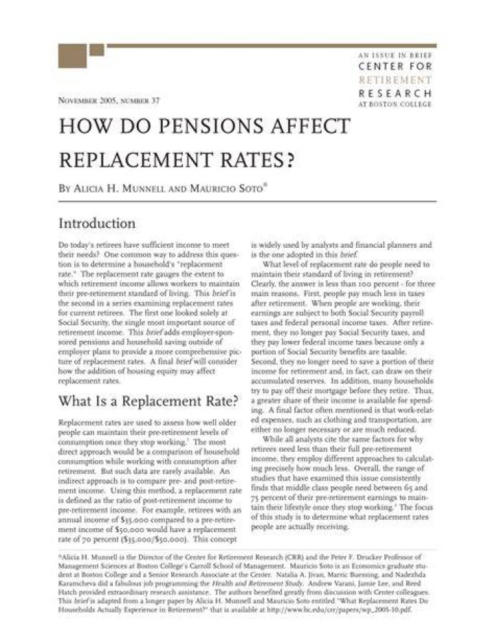 How do discount rates affect pensions?