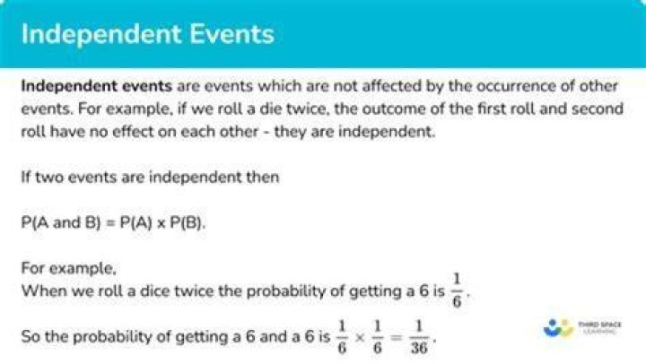How do you calculate independent events?