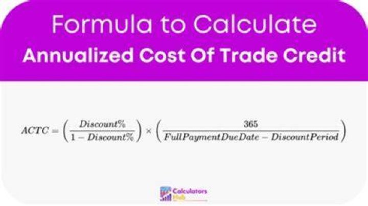 How do you calculate the effective annual cost of trade credit?