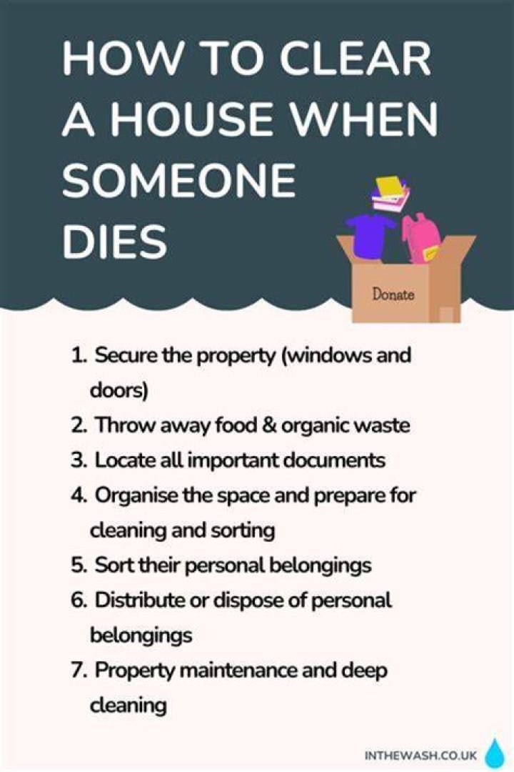 How do you leave the house when someone dies?