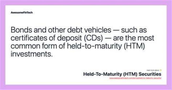 How do you record held to maturity investments?