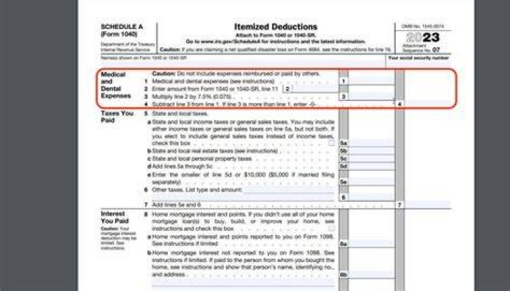 What are deductible medical expenses on Schedule A?