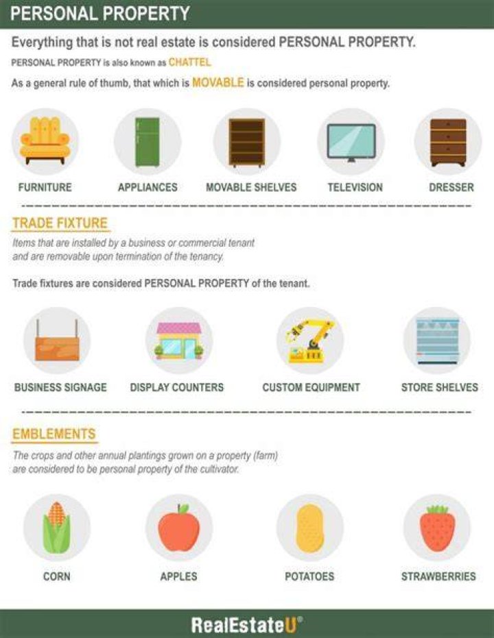 What are examples of business personal property?