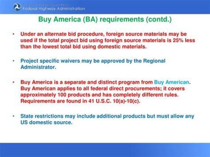 What are the Buy America requirements?