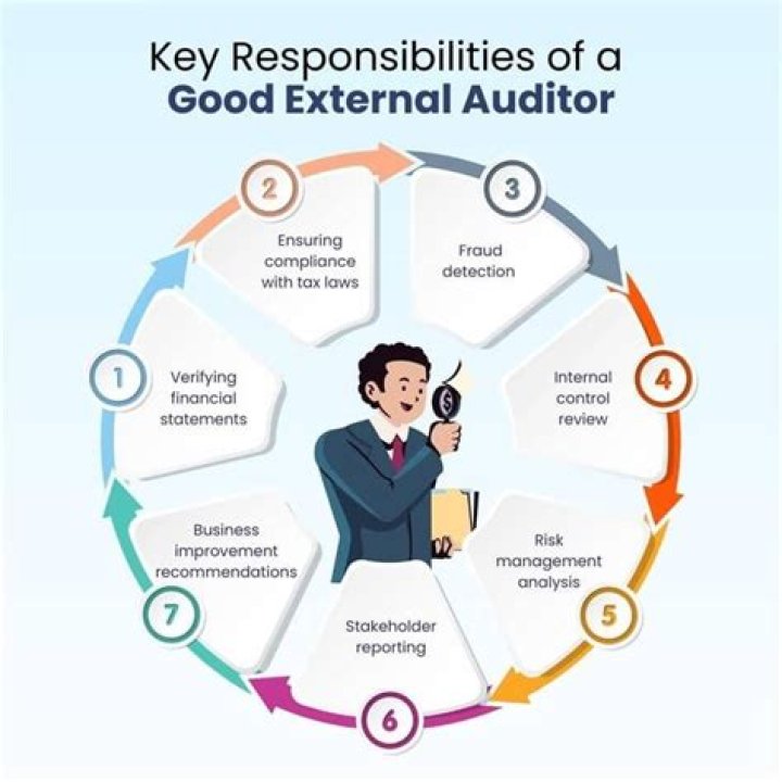 What are the responsibilities of an external auditor?