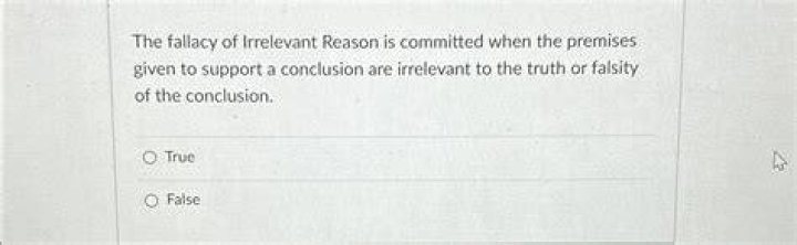 What is an irrelevant reason fallacy?