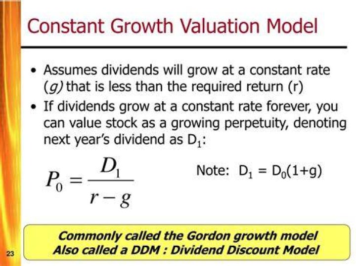What is constant growth stock valuation?