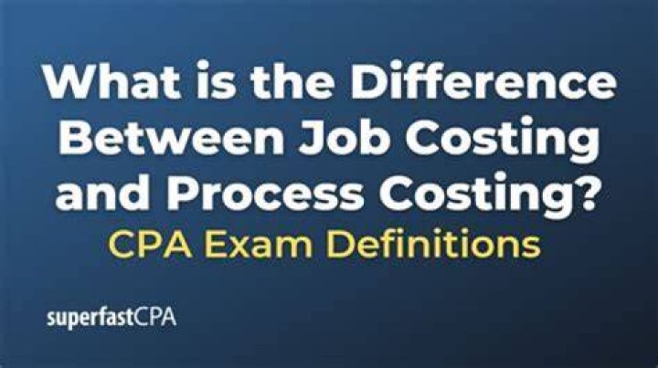 What is difference between job cost and process cost?