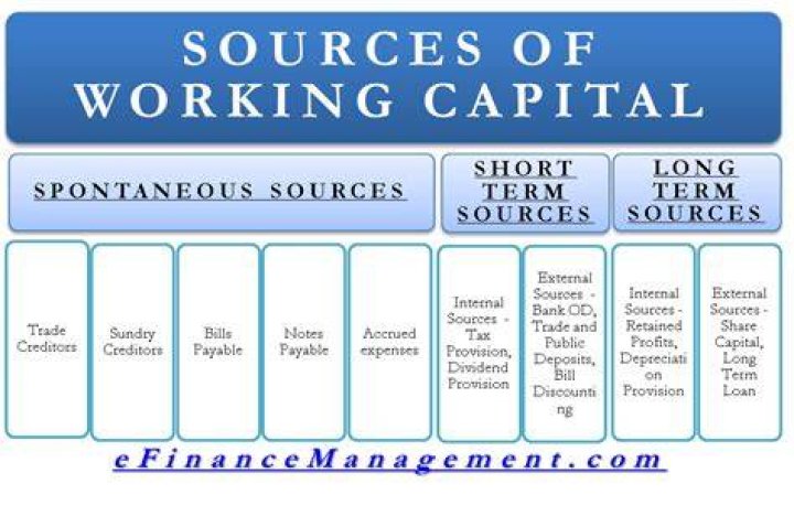 What is the source of short term working capital?