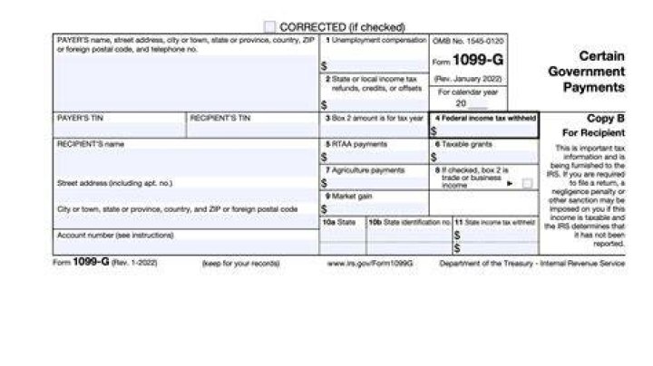 Why did I get a corrected 1099-G?